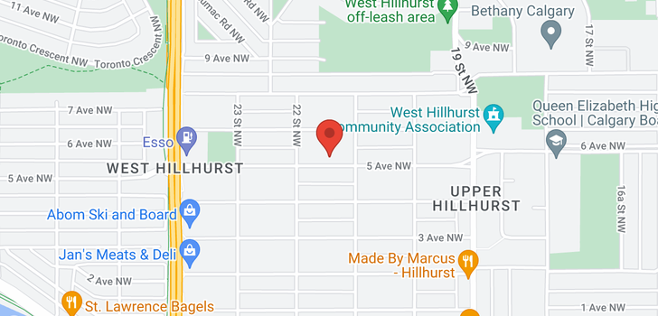 map of 2218 5 Avenue NW